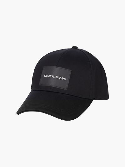 Calvin Klein Táskák & Kiegészítők HU278892 | Calvin Klein Organic Cotton Logo Férfi Sapka Fekete